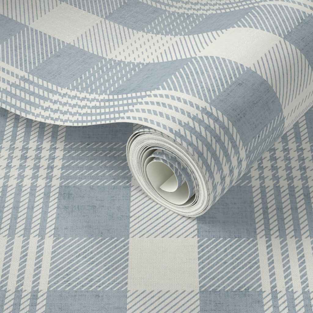 Modern Plaid Wallpaper: Modern Check & Checkered Wall Covering in Grey, Blue, Beige, Green, Black