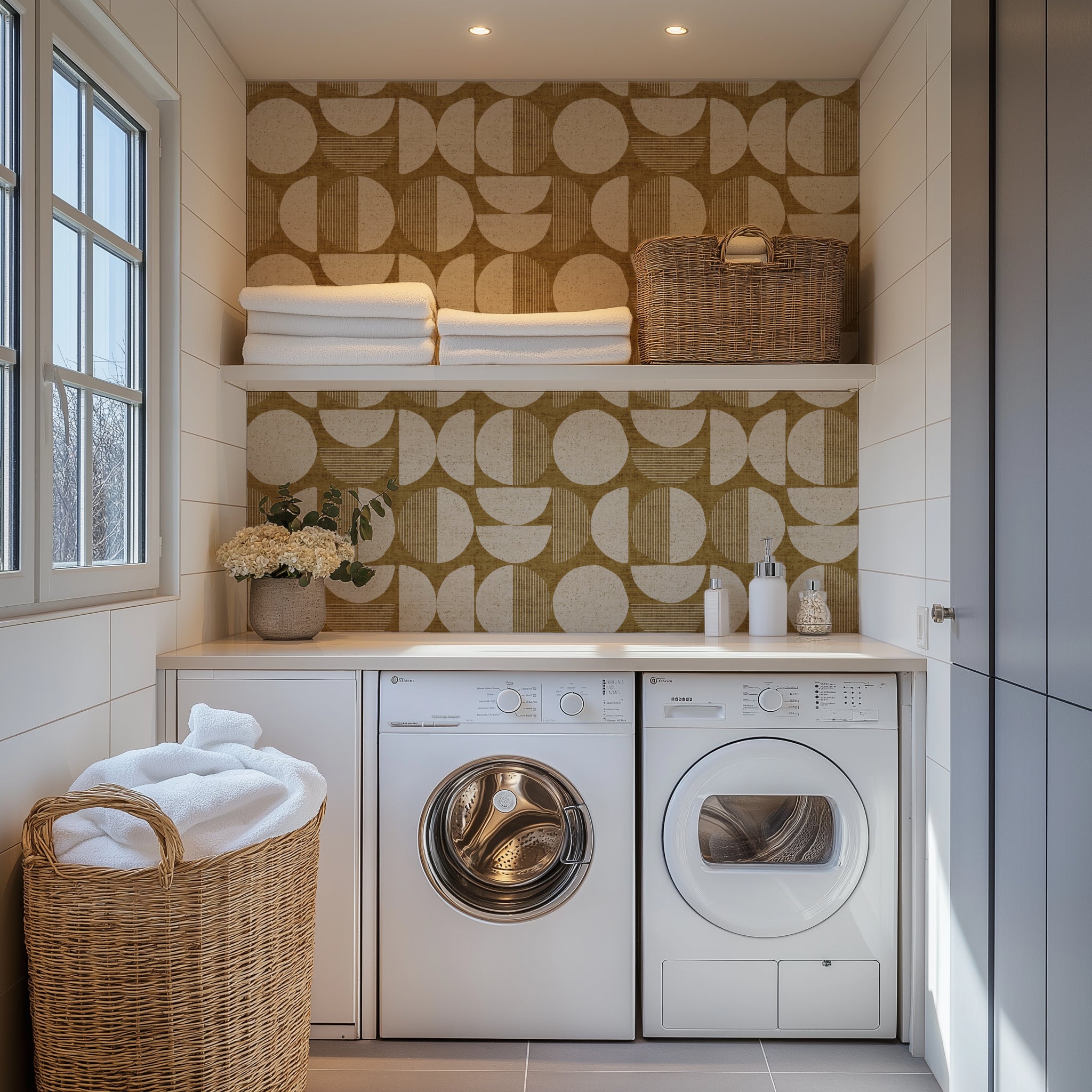 Mid-Century Geometric Wallpaper