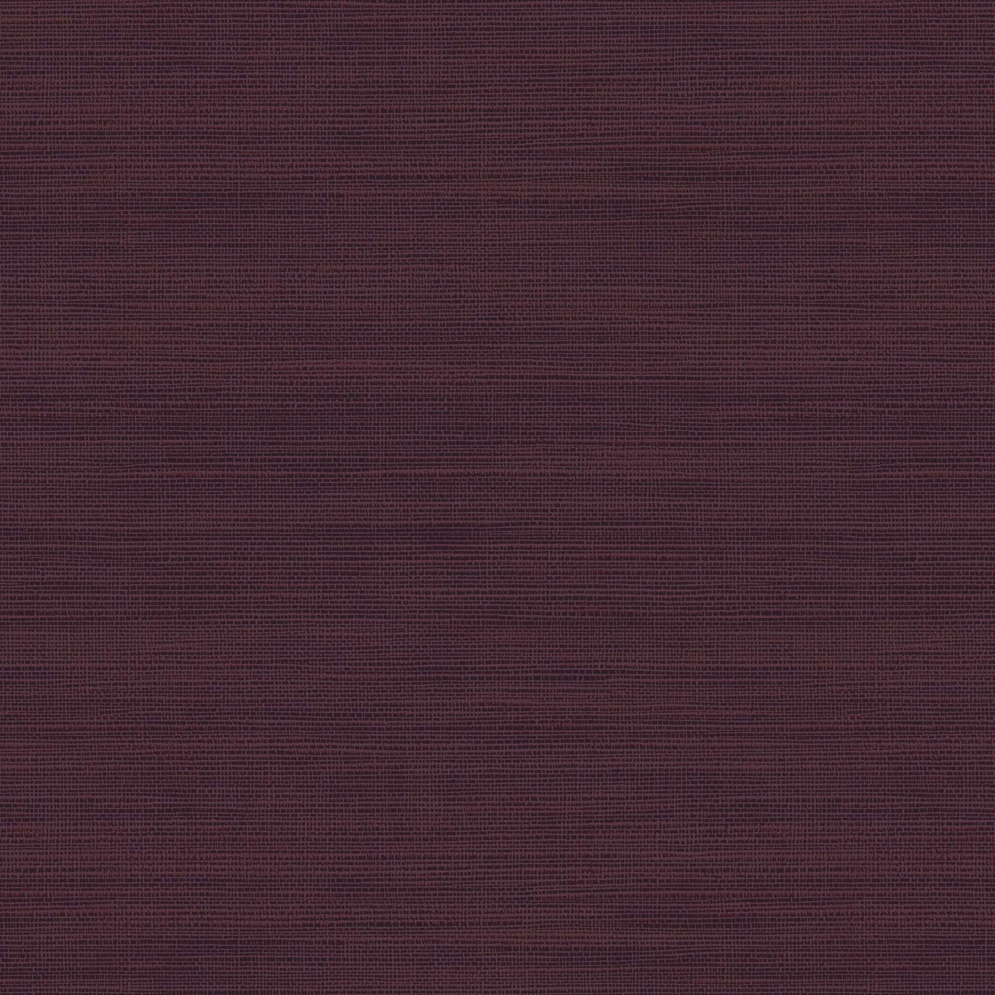 Faux grasscloth wallpaper, dark plum woven texture, solid pattern across wall