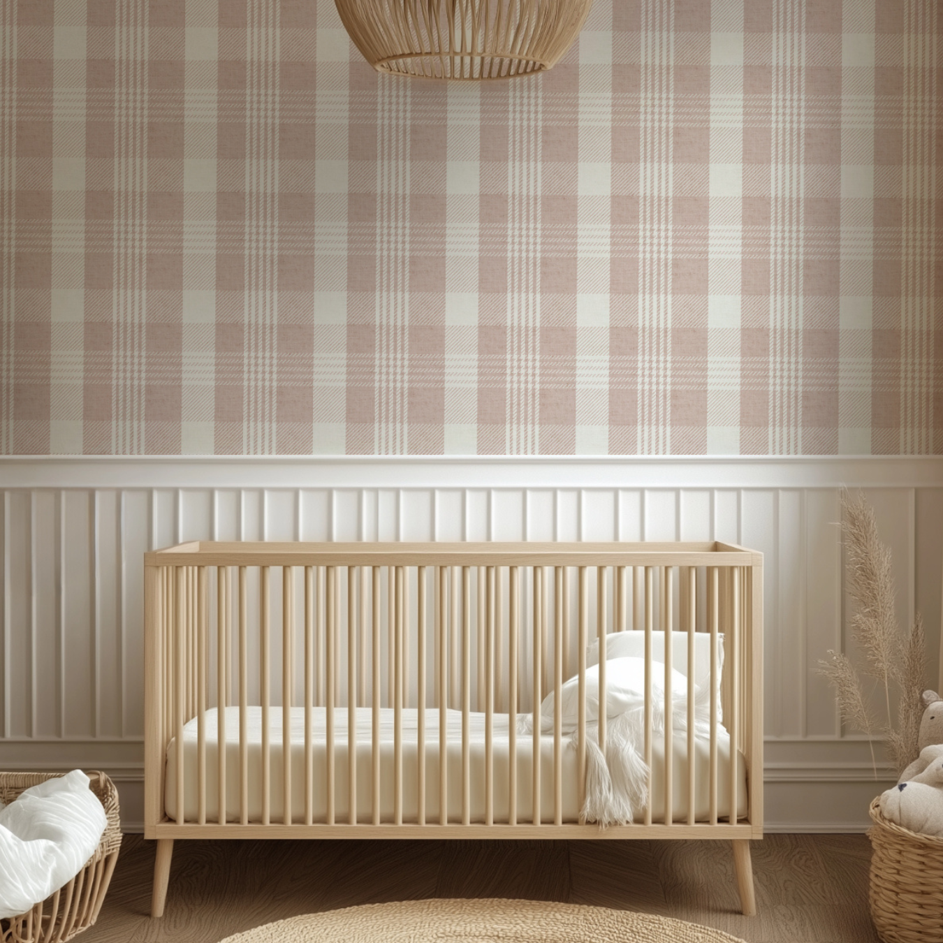 Modern Plaid Wallpaper: Modern Check & Checkered Wall Covering in Grey, Blue, Beige, Green, Black