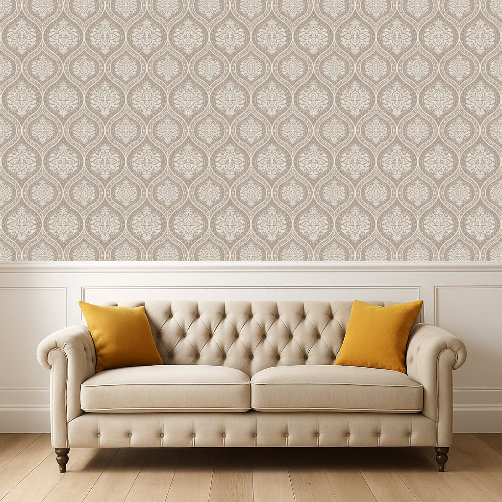 Victorian Damask Wallpaper