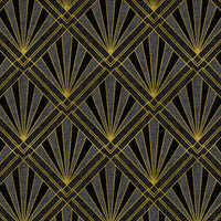 Art Deco Sunburst Diamond Wallpaper | Gold Geometric Design in Four Colours