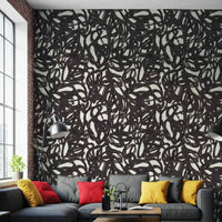 Contemporary Abstract Wallpaper: Painterly Brushstroke Mural for Statement Walls