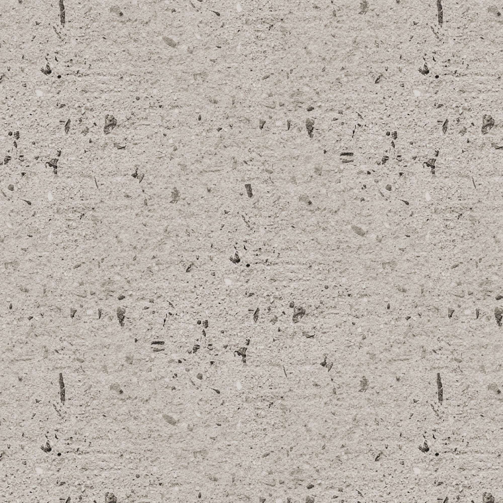 Concrete-effect wallpaper close-up with light grey speckled concrete texture pattern