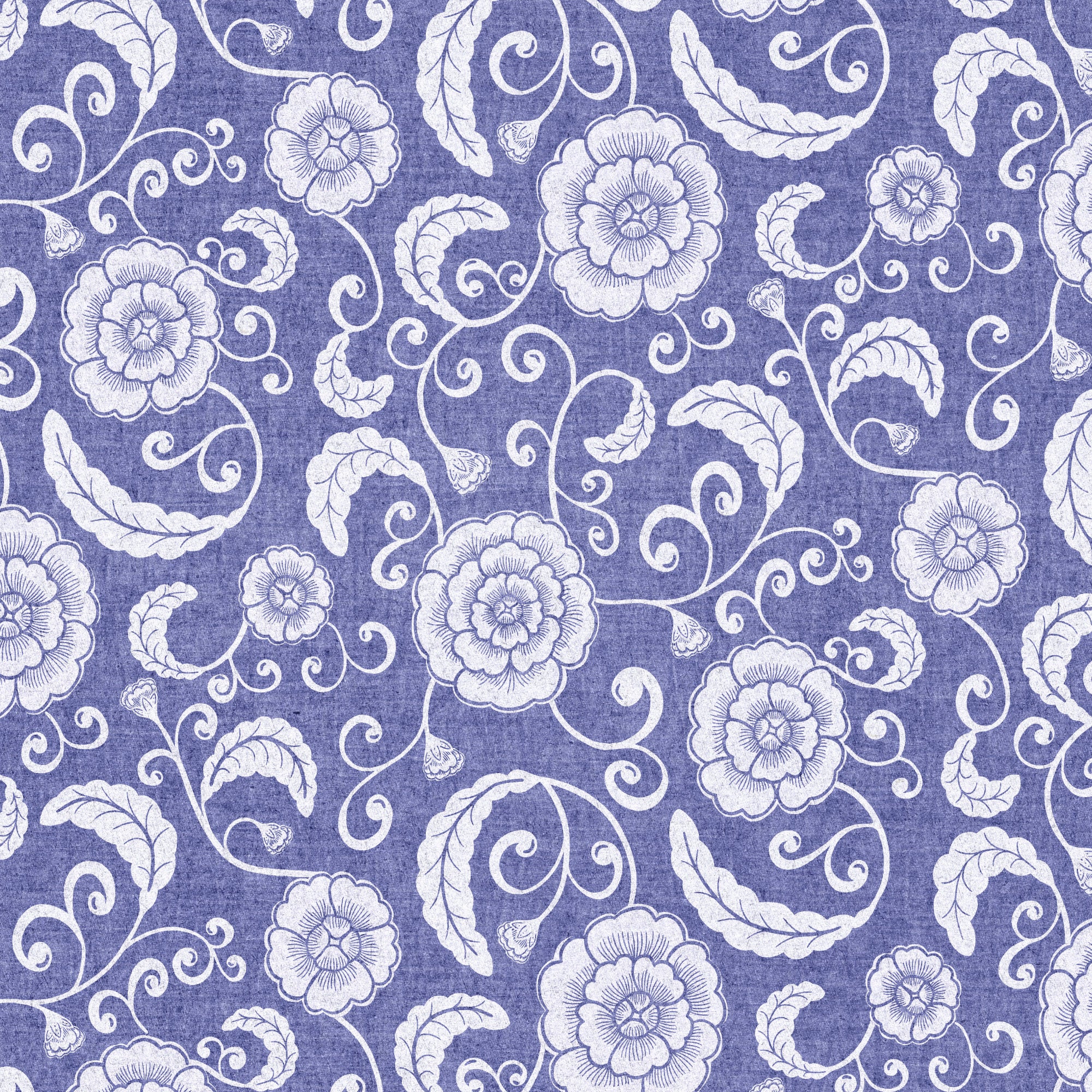 Blue ginger jar wallpaper swatch showing the chinoiserie floral pattern