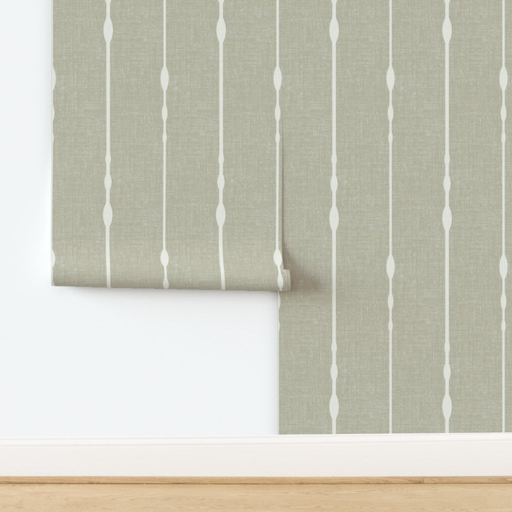 Light green vertical striped wallpaper roll – minimalist geometric wallpaper pattern