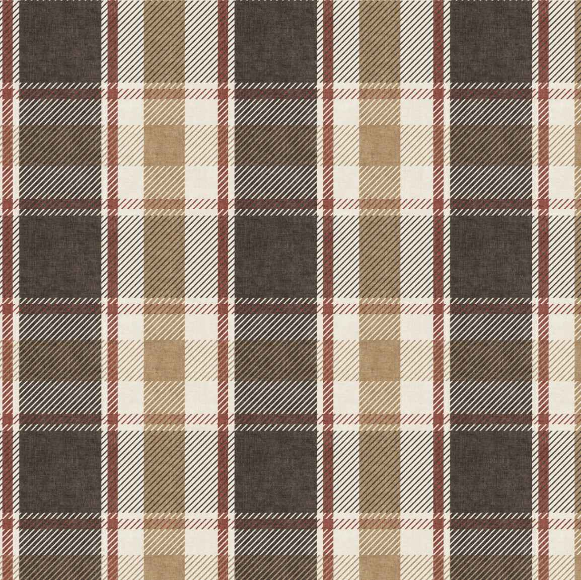 Rustic Plaid Wallpaper: Geometric Woven Check for Farmhouse Interiors