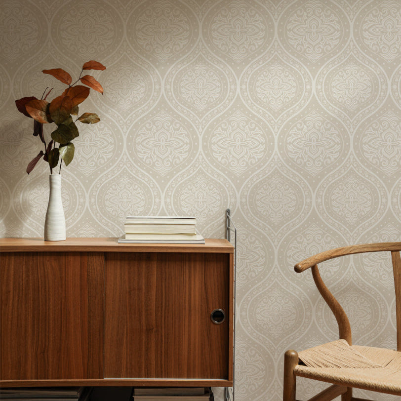 Victorian Damask Wallpaper