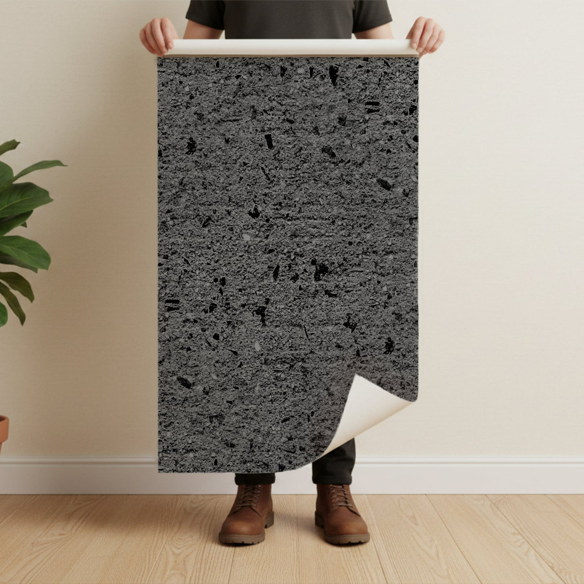 Faux Concrete Wallpaper – Urban Style Cement Effect