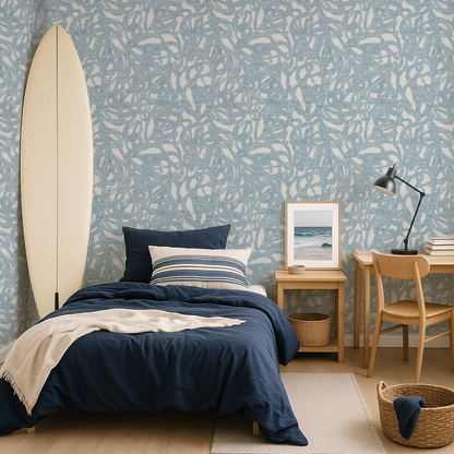 Contemporary Abstract Wallpaper: Painterly Brushstroke Mural for Statement Walls