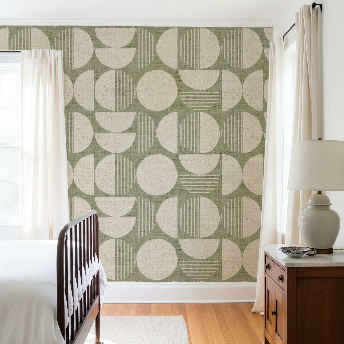Mid-Century Geometric Wallpaper