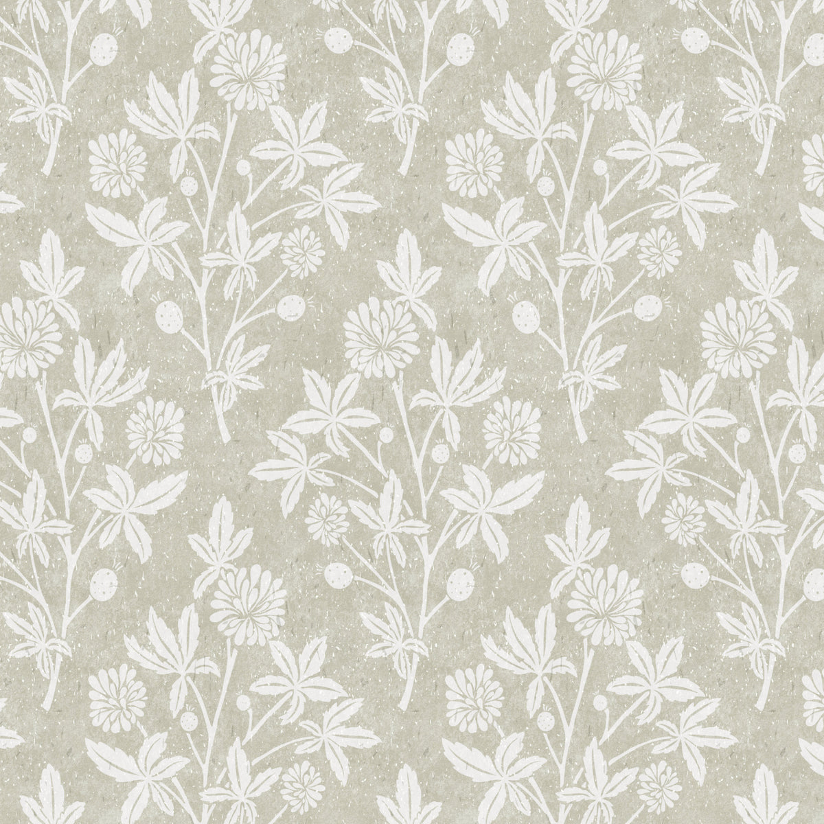 green block print floral pattern in a geomtric diamond