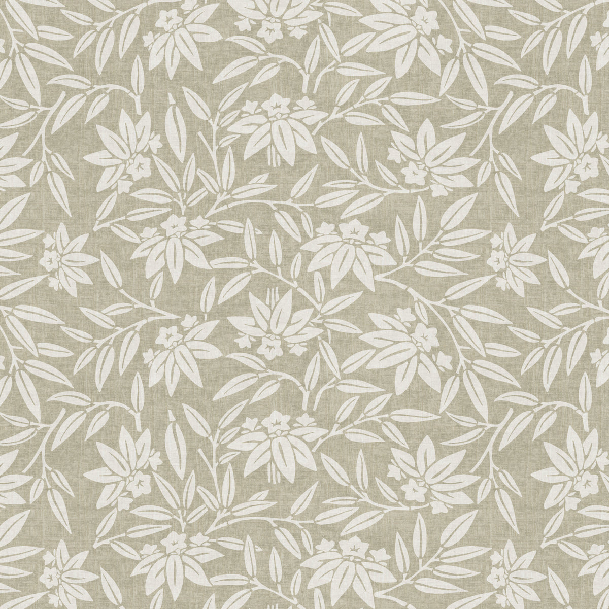 Japandi lotus botanical wallpaper sage green close up pattern detail