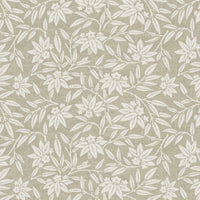 Japandi lotus botanical wallpaper sage green close up pattern detail