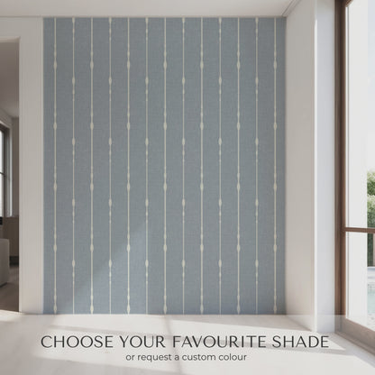 Striped Wallpaper: Minimalist Geometric Vertical Design, Modern Beaded Lines in Multiple Colours